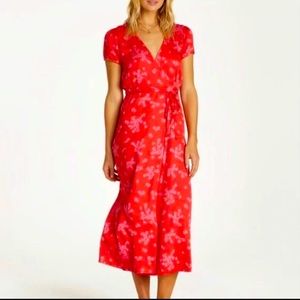 Billabong Right Timing Midi Wrap Dress